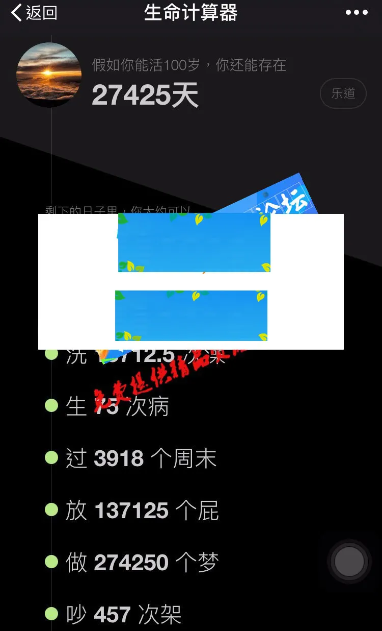 生命计算器系统