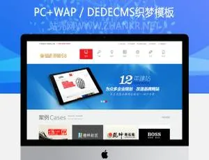 织梦大气互联网企业服务机构网站模板 移动端适配