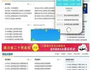 成人自考成考资讯网站织梦DedeCMS模板（PC+手机版）域名授权系统 网站单域名授权系统源码