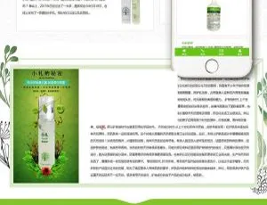 自适应手机端绿色美妆礼品网站模板