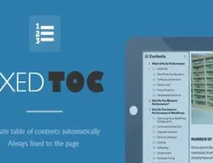 Fixed Toc 3.1.25汉化版 - 浮动跟随自动目录WordPress插件-蓝海网