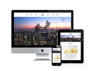 企业集团响应式网站模板-手机自适应通用建站方案-蓝海网
