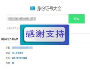 身份证信息核验工具-HTML前端开发代码