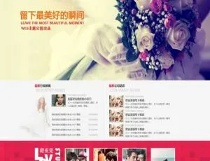 婚庆摄影企业WordPress主题 - 高端婚礼网站模板-蓝海网
