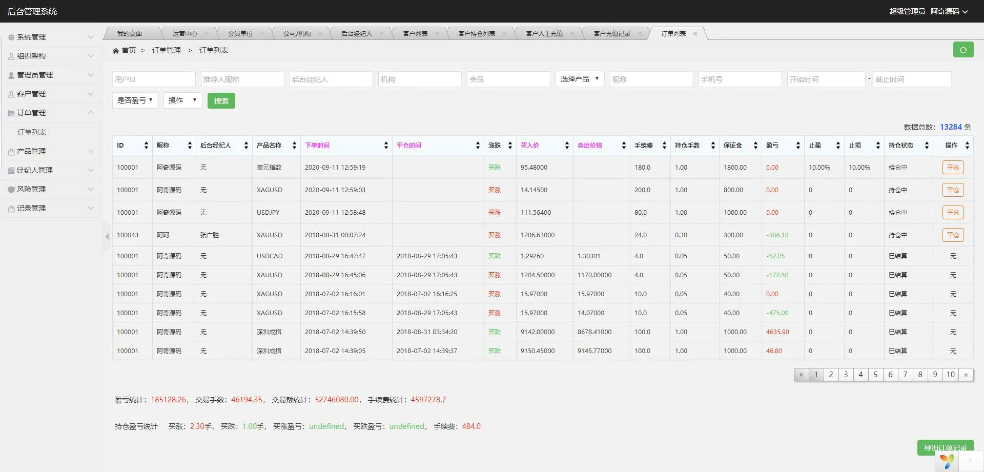 金融交易系统源码