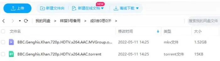 BBC成吉思汗纪录片