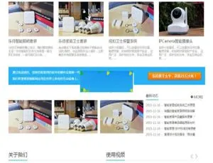 电子防盗产品企业网站模板-手机电脑自适应