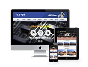 电子元件工程工具网站模板-自适应手机端-蓝海网