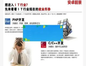 织梦DedeCMS IT教育培训机构营销型网站模板