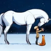男孩鼹鼠狐狸和马