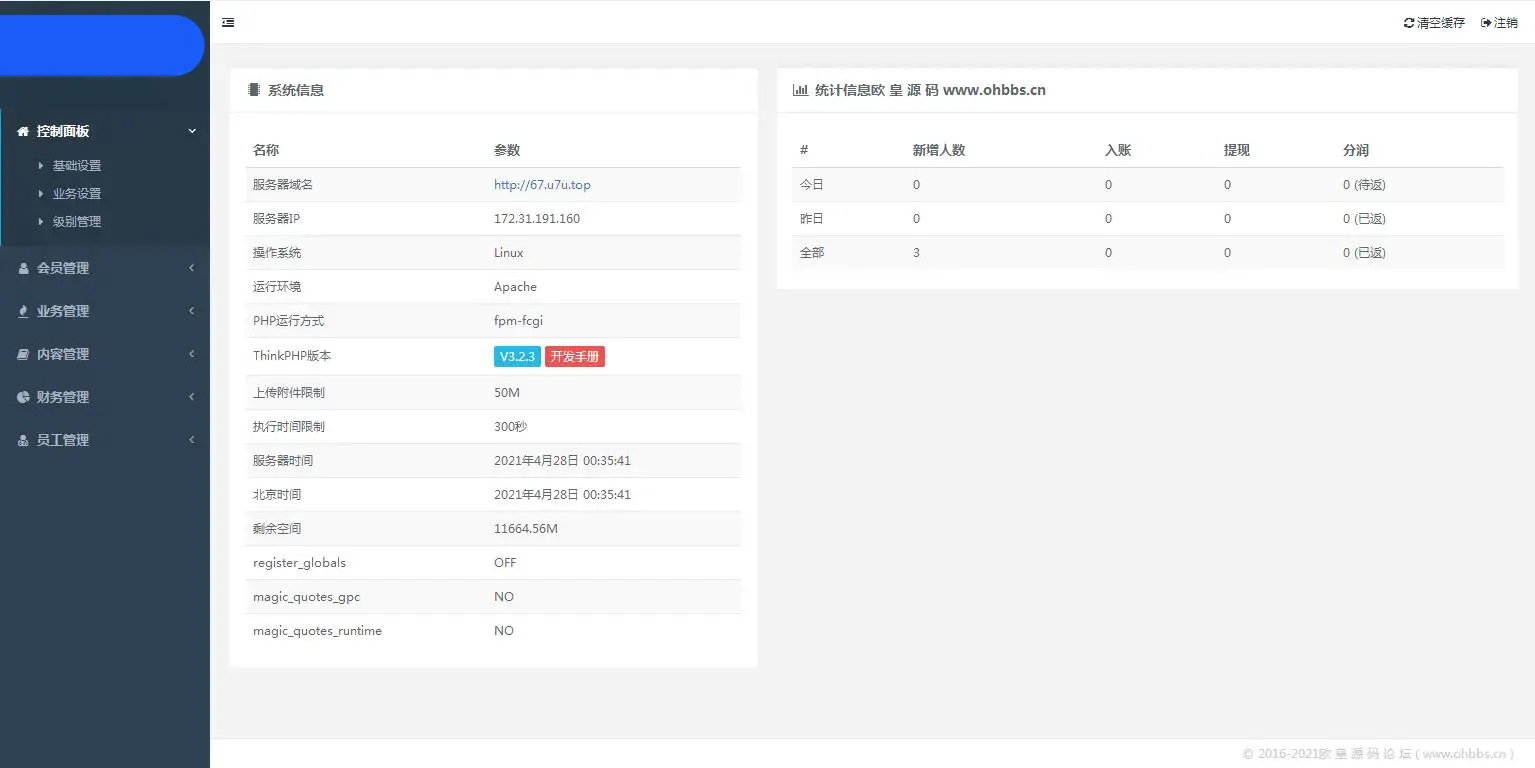 三级分红返点系统