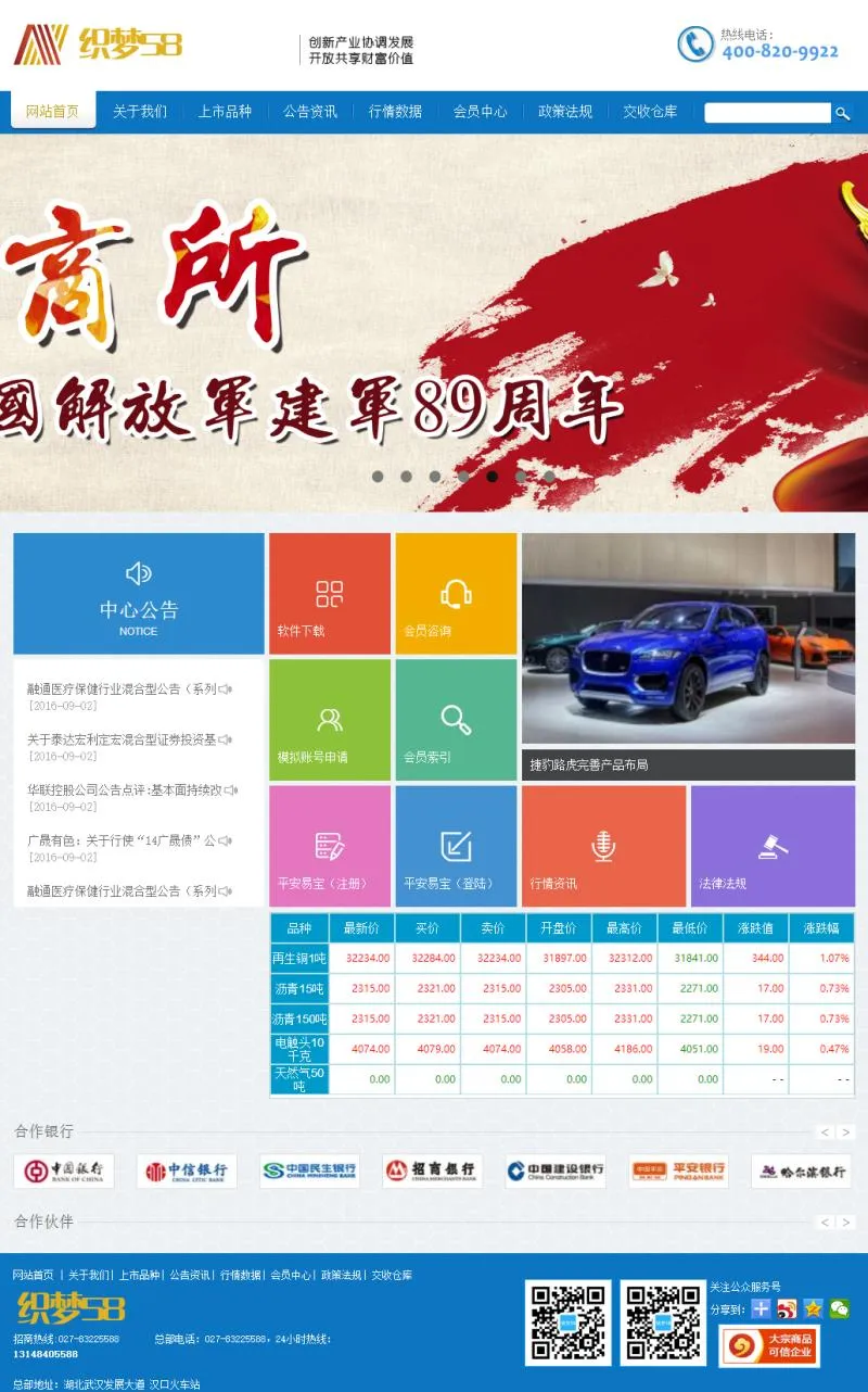 贵金属期货DedeCMS模板