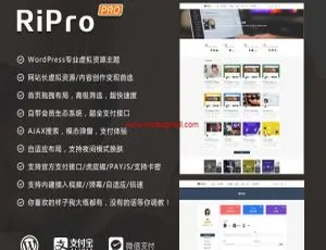 Ripro7.1主题源码解密优化无限制版-蓝海网
