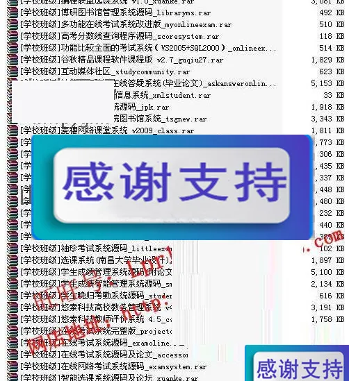 毕业设计项目参考