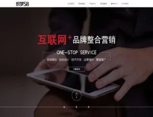 高端炫酷网络科技公司自适应网站模板 手机端适配
