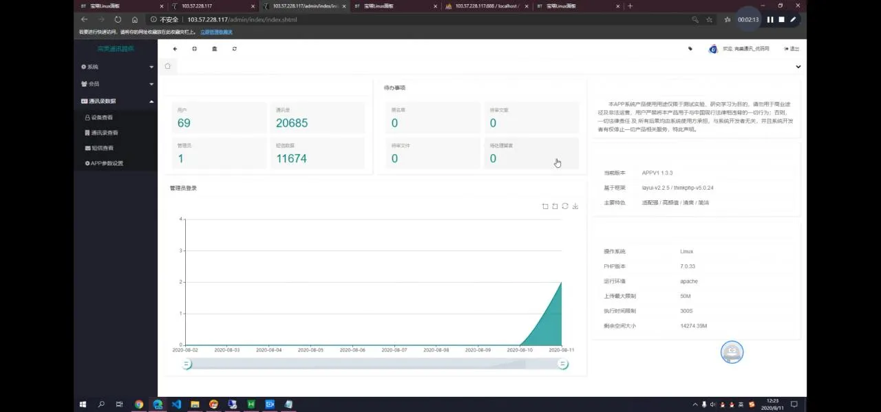 PHP通讯管理系统