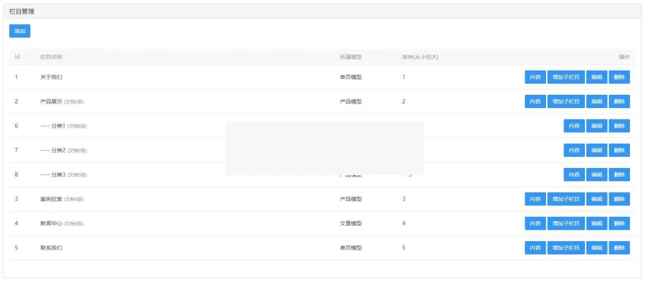 可视化网站内容管理