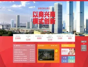 红色房地产公司网站模板 - 织梦dedecms商业源码