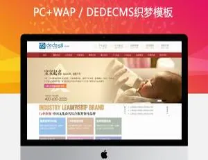织梦大气企业网站模板：专业取名与命理服务-蓝海网