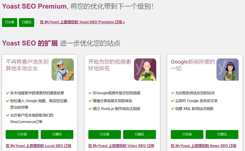Yoast SEO Premium中文汉化版