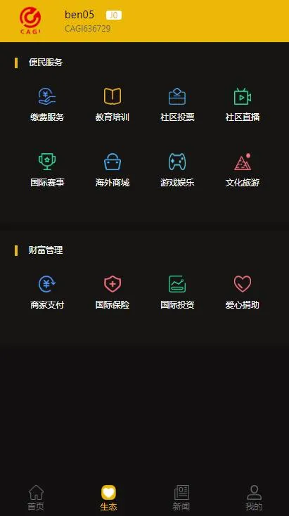CAGI虚拟币理财