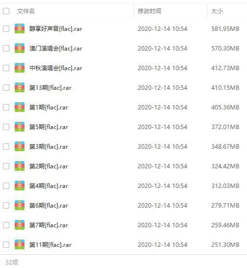 中国好声音166首音乐合集
