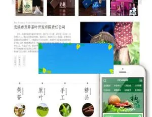 DedeCMS茶叶企业响应式网站模板-蓝海网