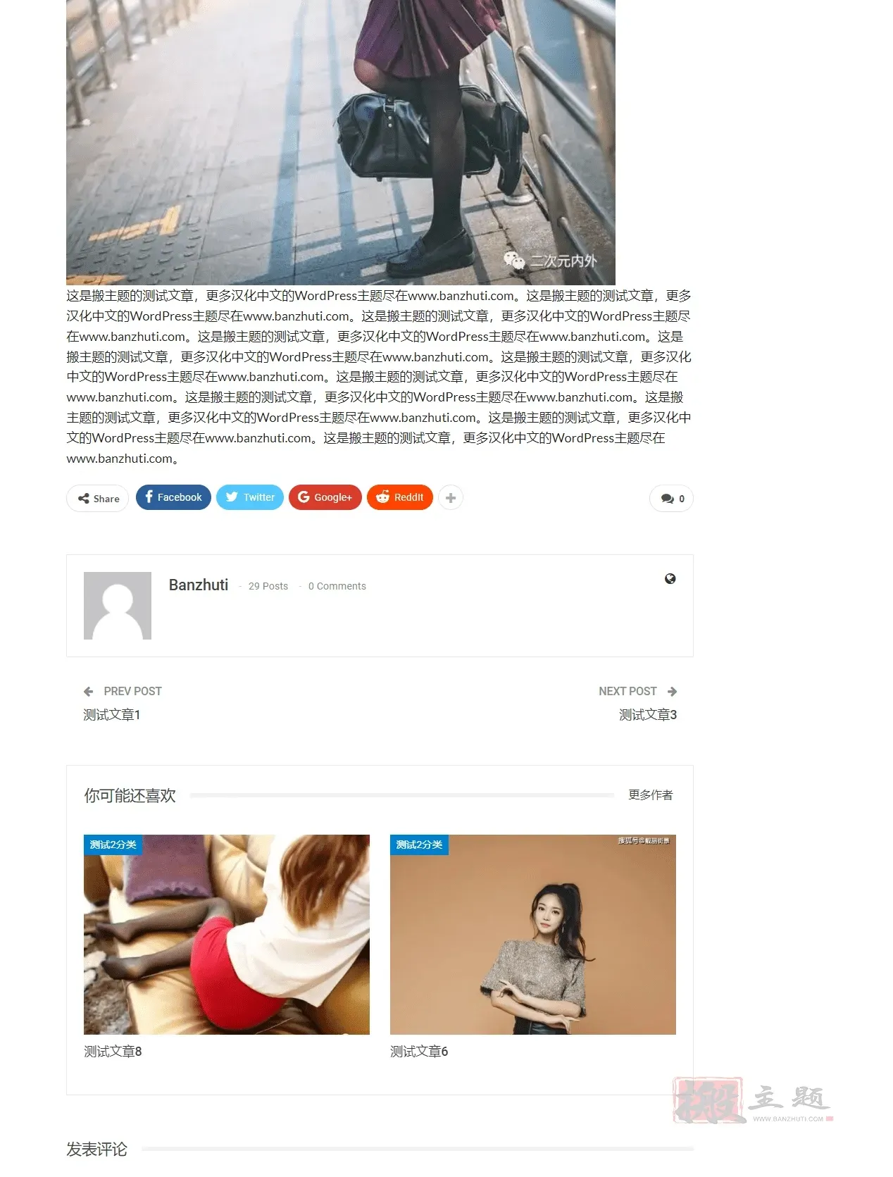 中文版WordPress主题
