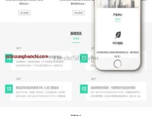 响应式环保塑料企业网站模板 DedeCMS织梦开发 手机自适应-蓝海网