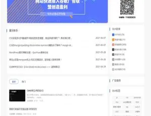Qui-Pure极简自媒体博客主题：适配WordPress的原创风格-蓝海网