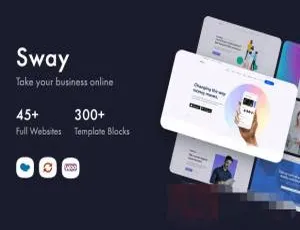 Sway 2.9中文版：内置页面生成器的多用途WordPress企业主题模板-蓝海网