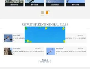 织梦dedecms教育行业网站模板-手机端自适应