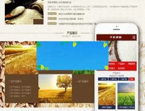 谷物大米农业公司响应式织梦CMS网站模板-手机自适应版