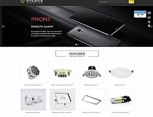 Adaptive Mobile Responsive Lighting Products English外贸Website Template Dedecms Source Code