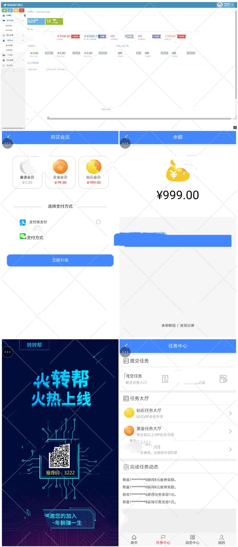 自动挂机赚钱系统