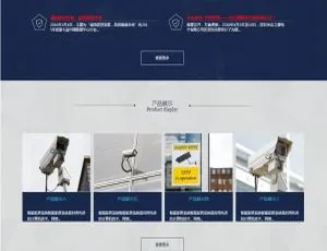响应式安防监控网站建设 易优CMS企业级解决方案-蓝海网