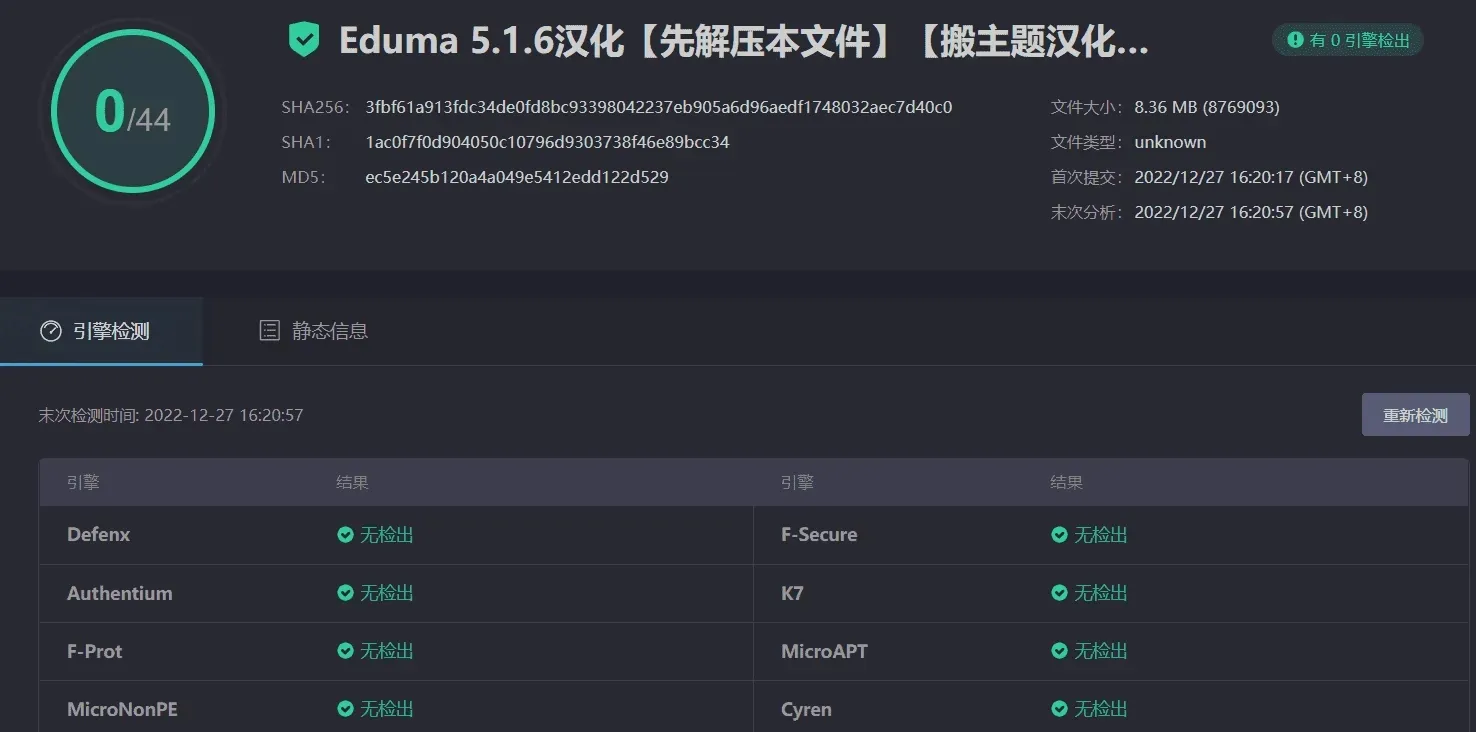 中文汉化WordPress主题