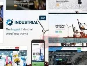 Industrial 1.7.0汉化版：工业制造工厂响应式WordPress主题-蓝海网