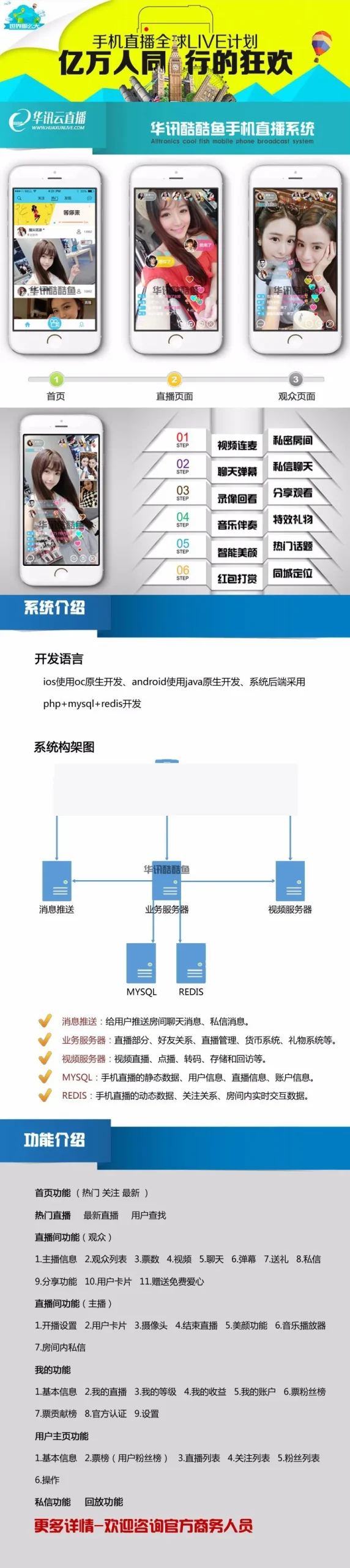 手机直播APP源码开发