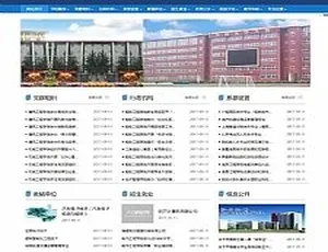 高等院校政府单位院校网站源码 手机版自适应响应式建站程序-蓝海网