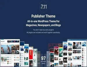 Publisher Pro 7.12.0中文版｜杂志报纸博客多功能整合WordPress主题