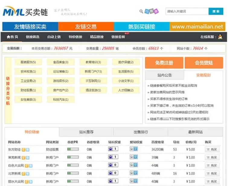 智能链接交易系统