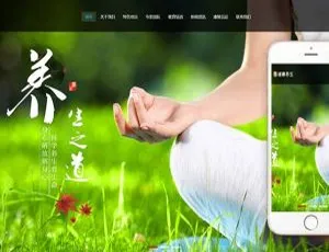 织梦Dedecms响应式健康养生企业网站模板-手机移动端自适应-蓝海网