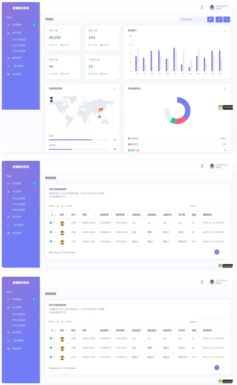 ThinkPHP防疫系统