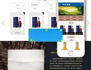 高端葡萄酒企业网站模板 手机端自适应