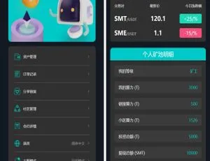 SMT智能挖矿理财DAPP系统-蓝海网