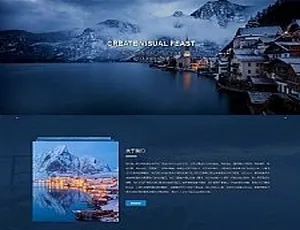 自适应手机版响应式摄影机构网站源码 HTML5蓝色户外摄影网站织梦模板微信视频打赏系统V15 正版代理分销 智能域名检测功能