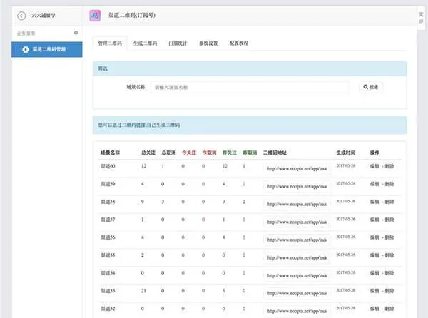 订阅号渠道二维码