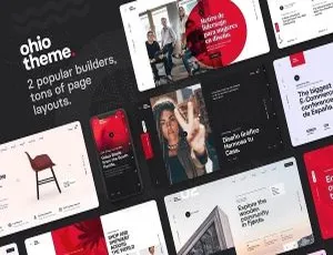 Ohio 3.2.2企业主题：多功能产品展示与创意设计WordPress模板-蓝海网
