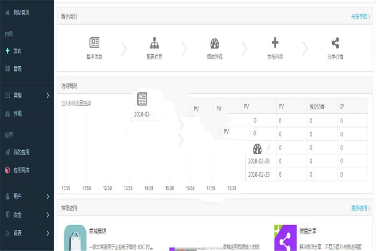 PHP+HTML5响应式建站系统